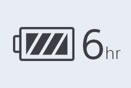 Up to 6 hours' battery life