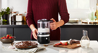 5 CUP BPA-FREE WORK BOWL AND 2 SPEED SETTINGS