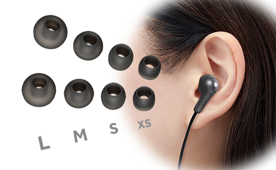 HA-FR9UC 4 Sets of Earpieces (XS, S, M, L)
