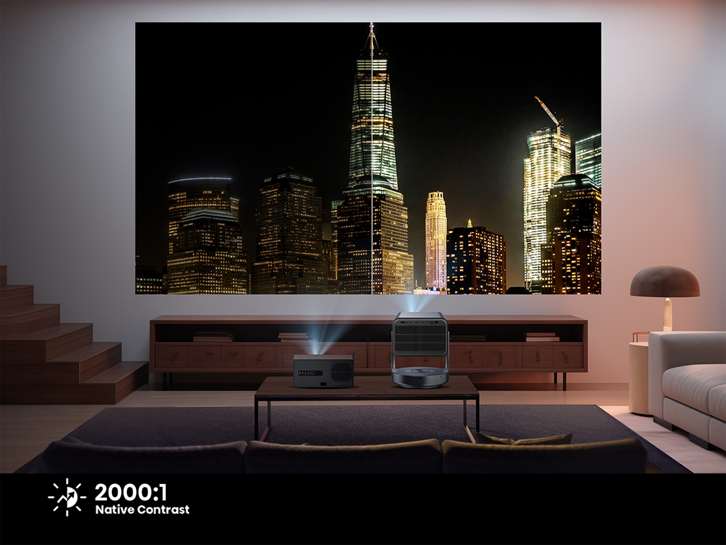 2000:1 Native Contrast