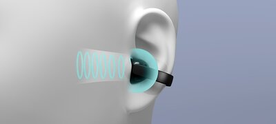 Open design with sound leakage consideration