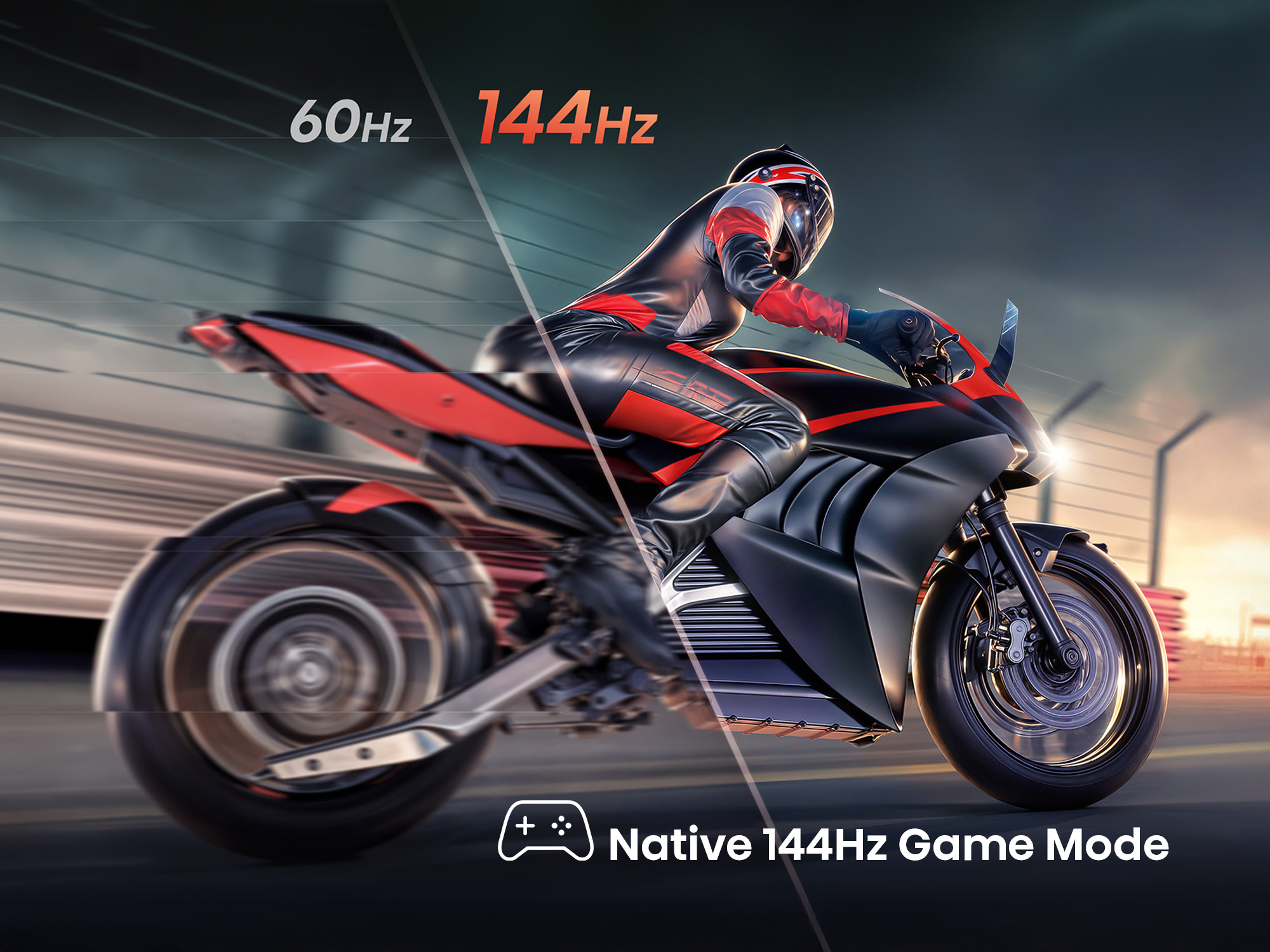 Mode Jeu 165 Hz natif