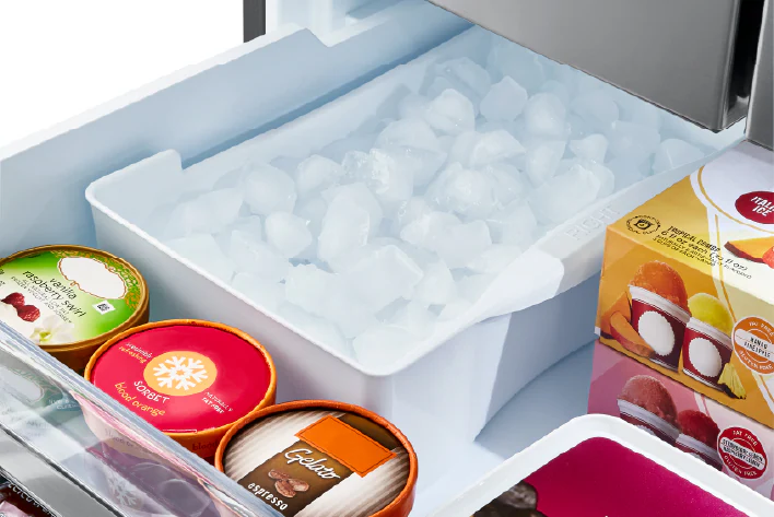 FACTORY INSTALLED AUTOMATIC ICE MAKER.